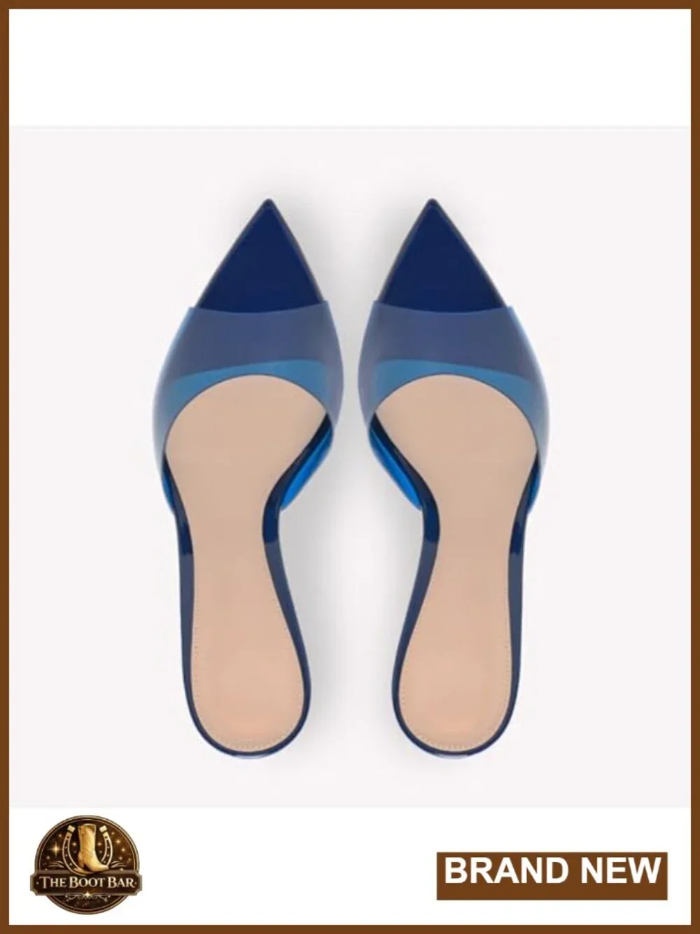 Pointed Toe Slingback Stiletto Heel Sandals - TPU Material - Slip On